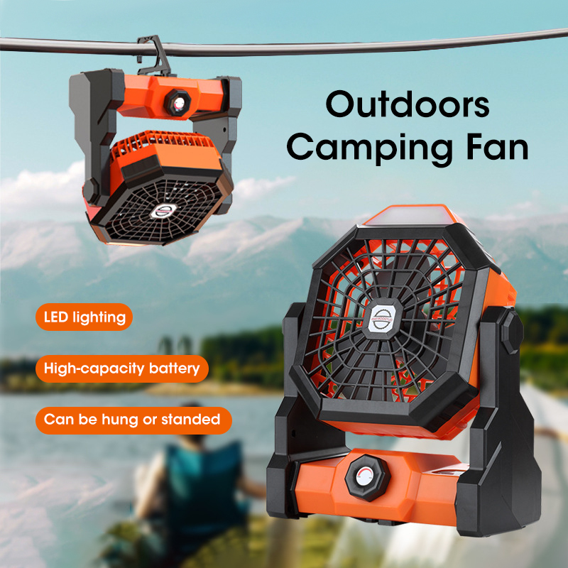 10000mAh Camping Fan with LED  - Outdoor Camping Fans recensie en prijs