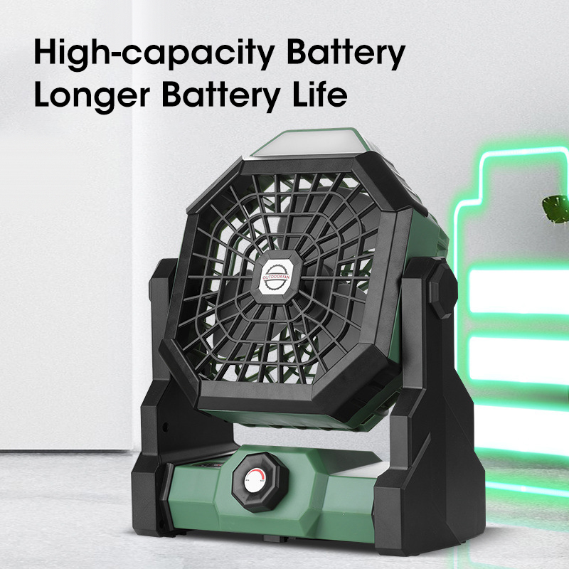 10000mAh Camping Fan with LED  - Outdoor Camping Fans recensie en prijs