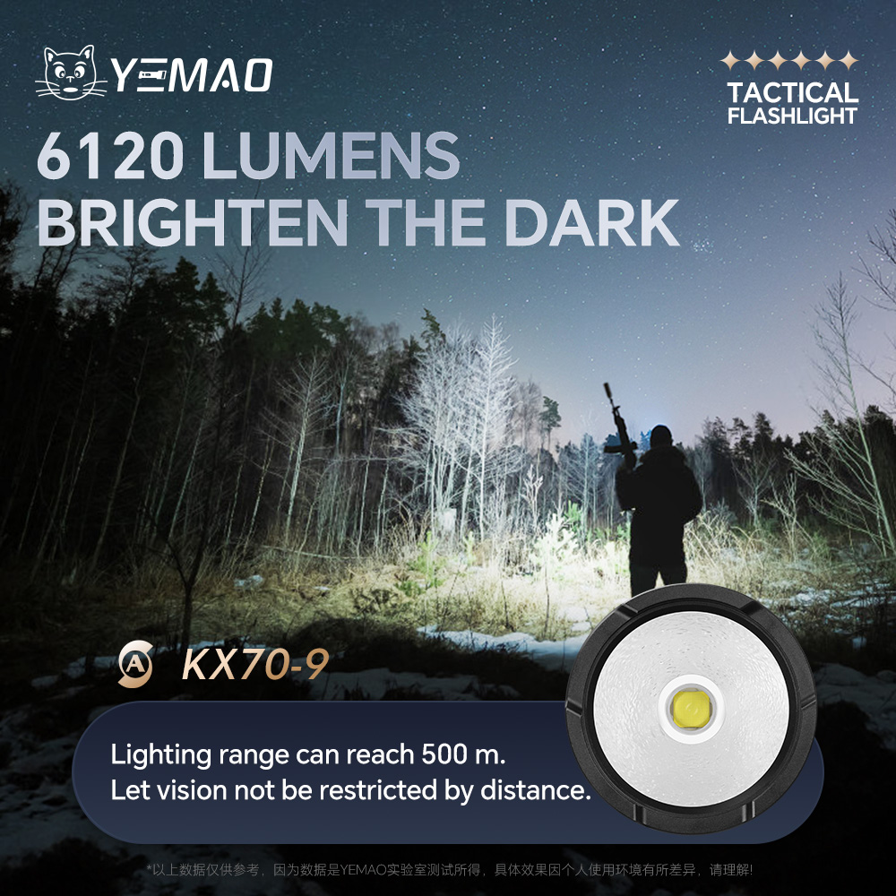 YEMAO-A81 6210LM Flashlight, U - Battery Outdoor Camping recensie en prijs