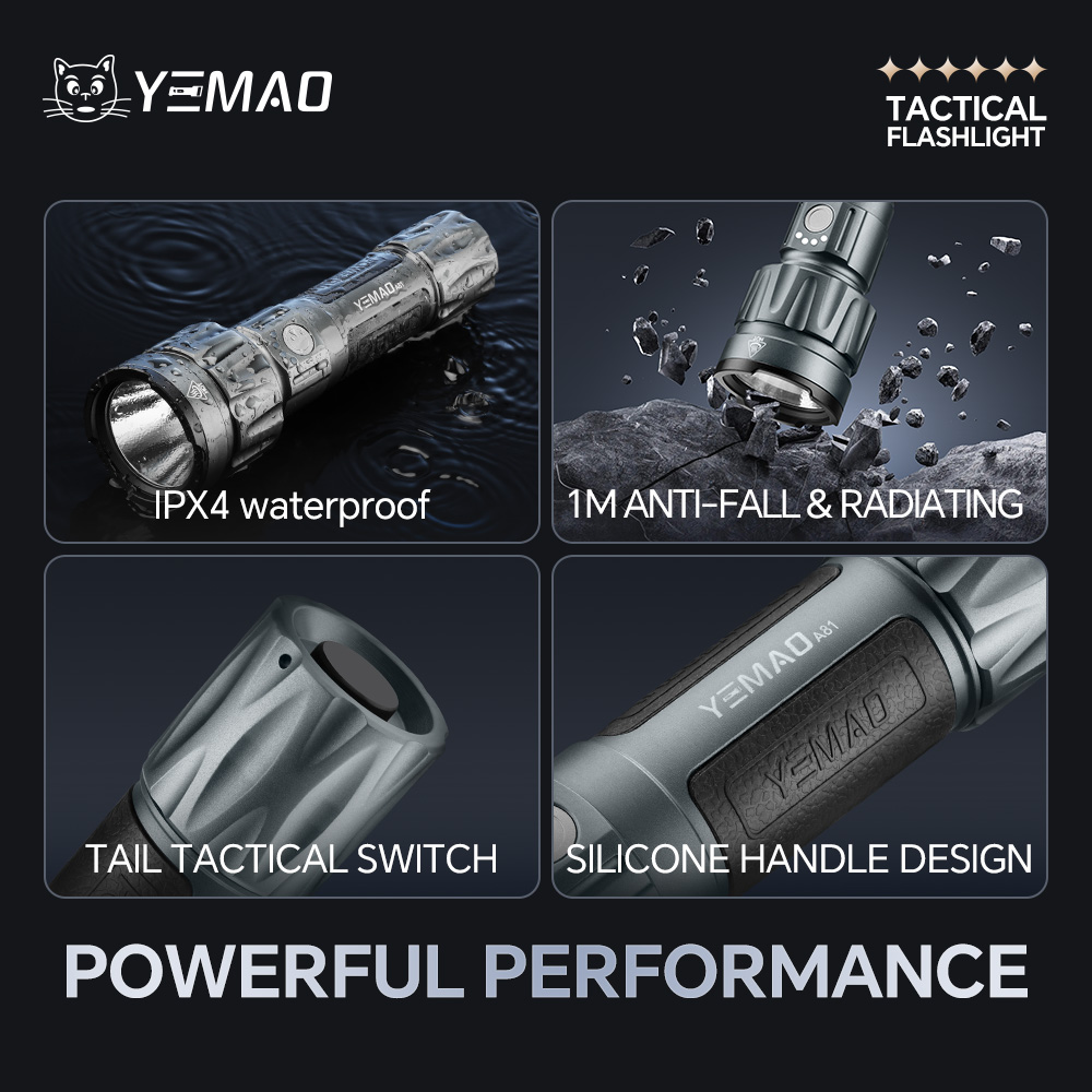 YEMAO-A81 6210LM Flashlight, U - Battery Outdoor Camping recensie en prijs