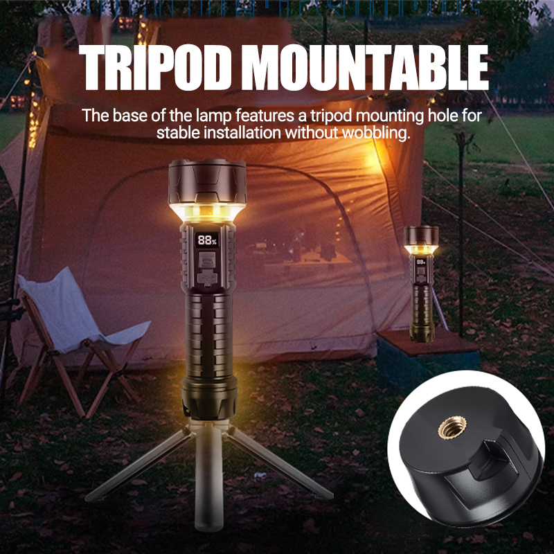 COB LED Flashlight Rechargeabl - Outdoor Camping Hiking recensie en prijs
