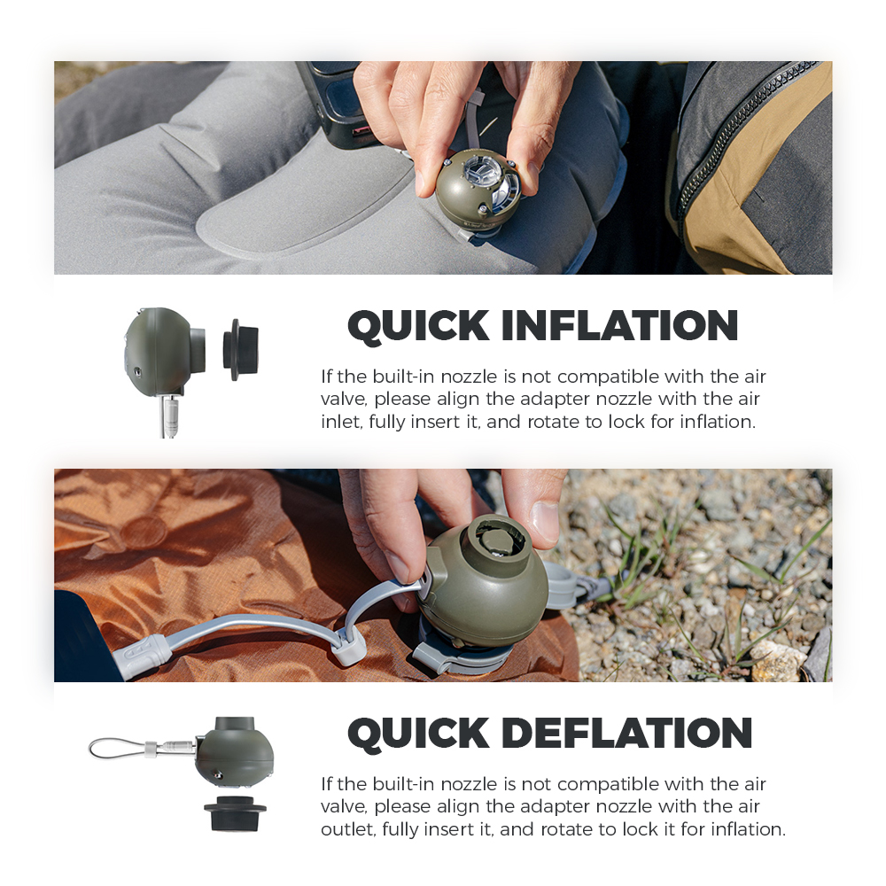 Naturehike Wind-nano Air Pump  - Outdoor Inflatable Camping Tent With Air Pump recensie en prijs
