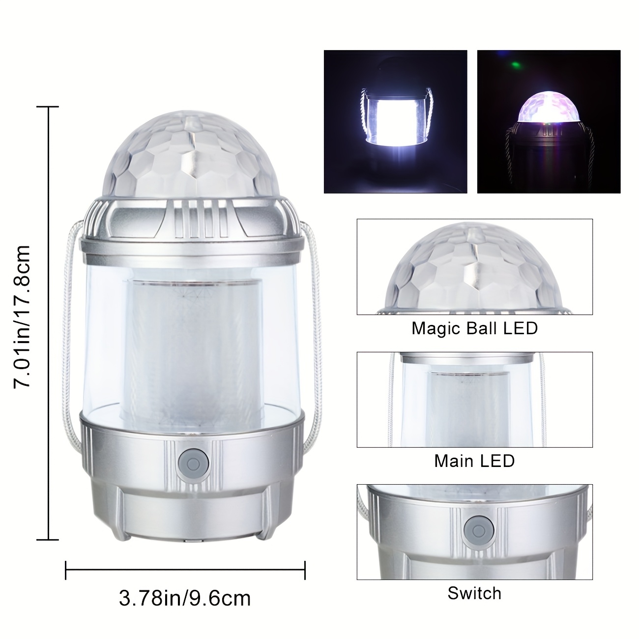 1-4PCS LEDCamping Lantern Rech - Battery Outdoor Camping recensie en prijs