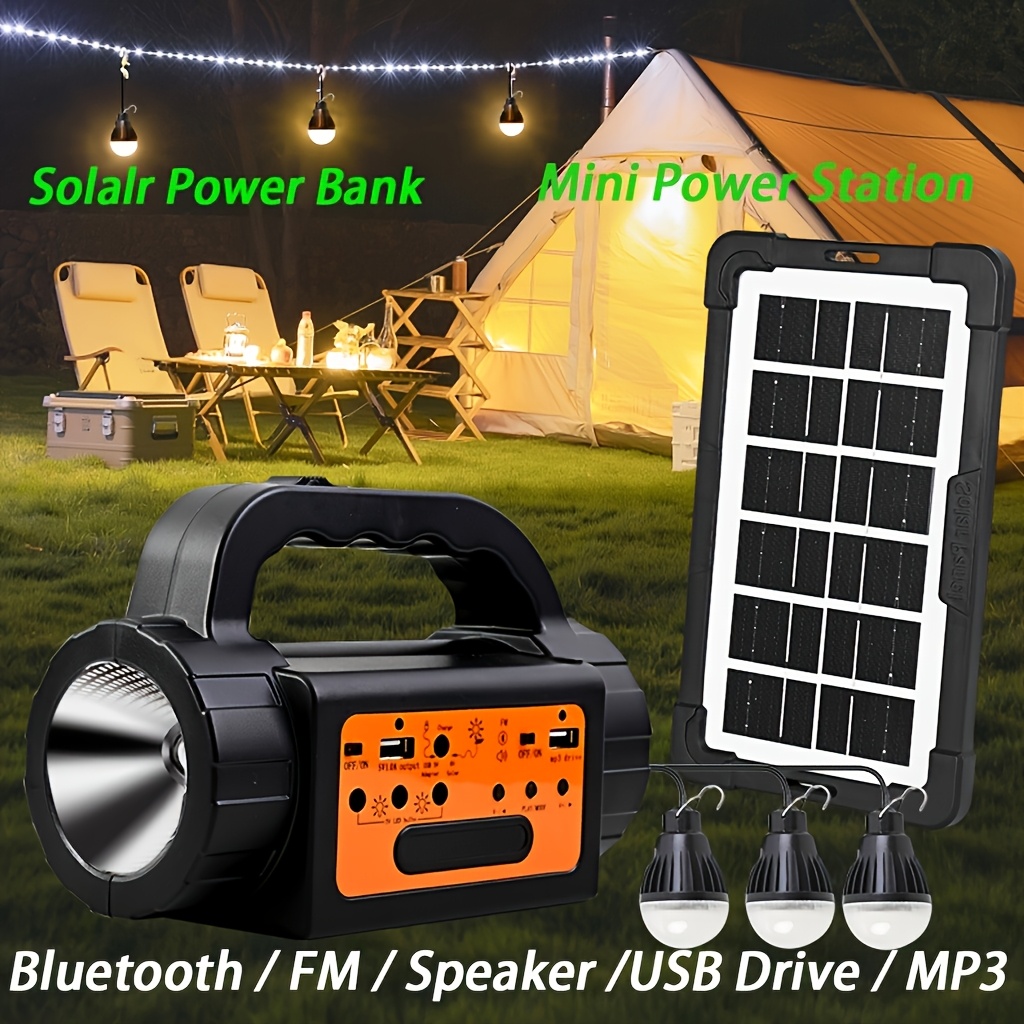 Solar Rechargeable Camping Lig - Battery Outdoor Camping recensie en prijs