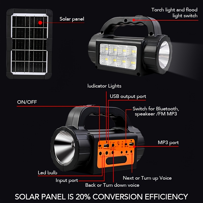 Solar Rechargeable Camping Lig - Battery Outdoor Camping recensie en prijs