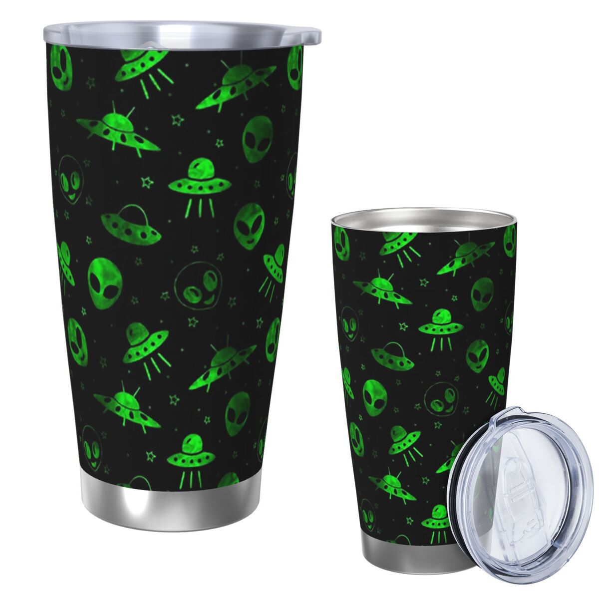 Aliens And UFOs Pattern Stainl - Vacuum Insulated Flask recensie en prijs