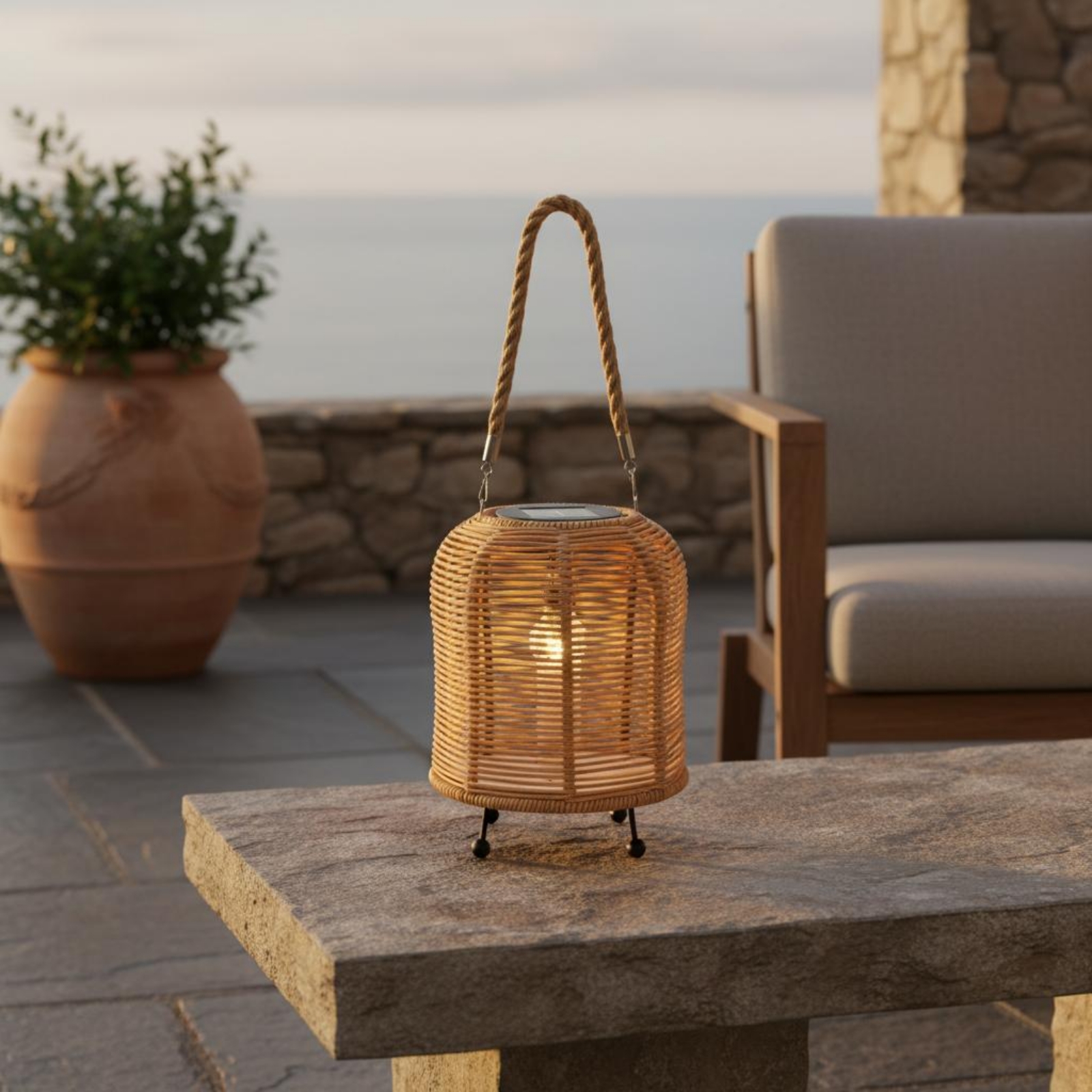 Handwoven Solar Lantern Warm L - Battery Outdoor Camping recensie en prijs