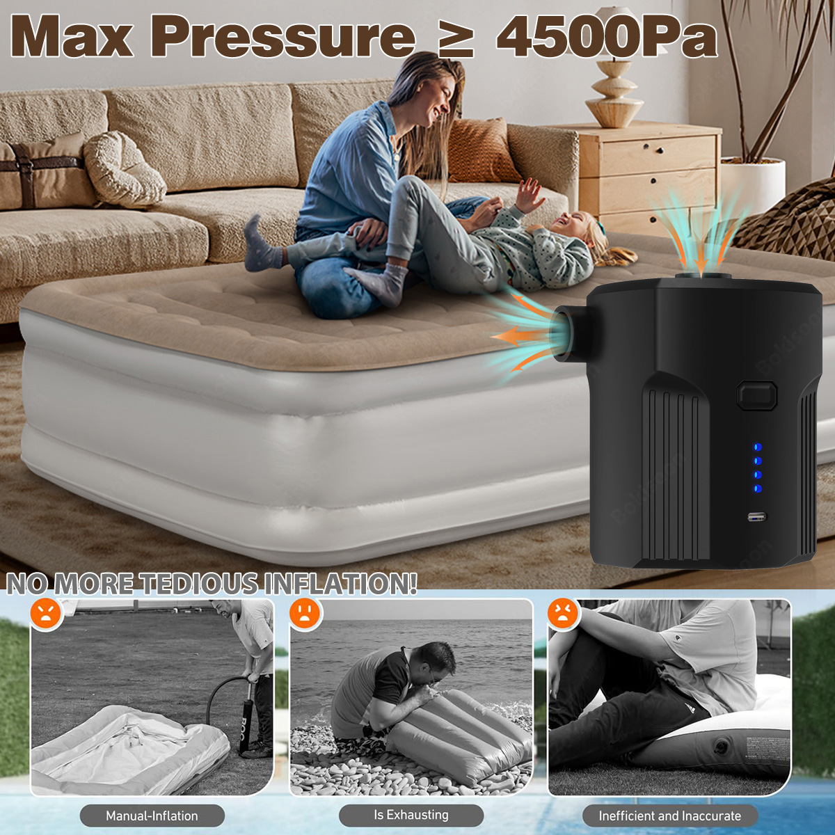 Portable Electric Air Pump for - Outdoor Inflatable Camping Tent With Air Pump recensie en prijs