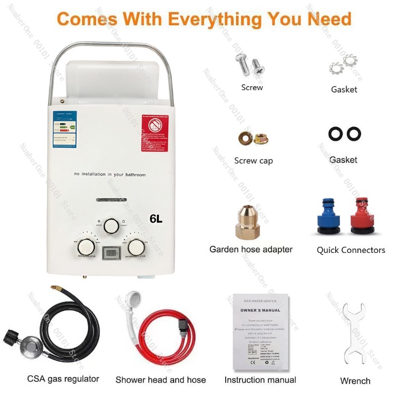 Propane LPG  Gas Tankless Wate - Outdoor Camping Hot Water Heater recensie en prijs