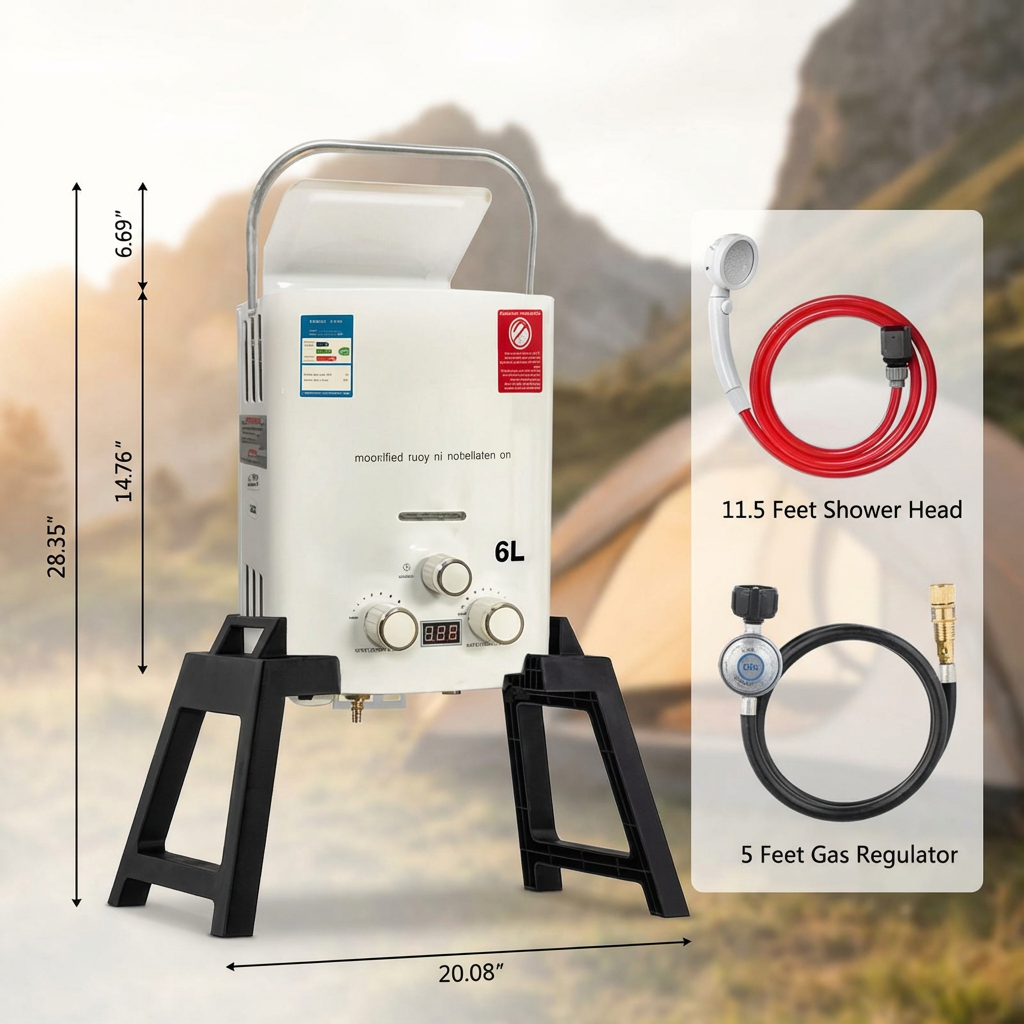 New Portable Gas Water Heater  - Outdoor Camping Hot Water Heater recensie en prijs
