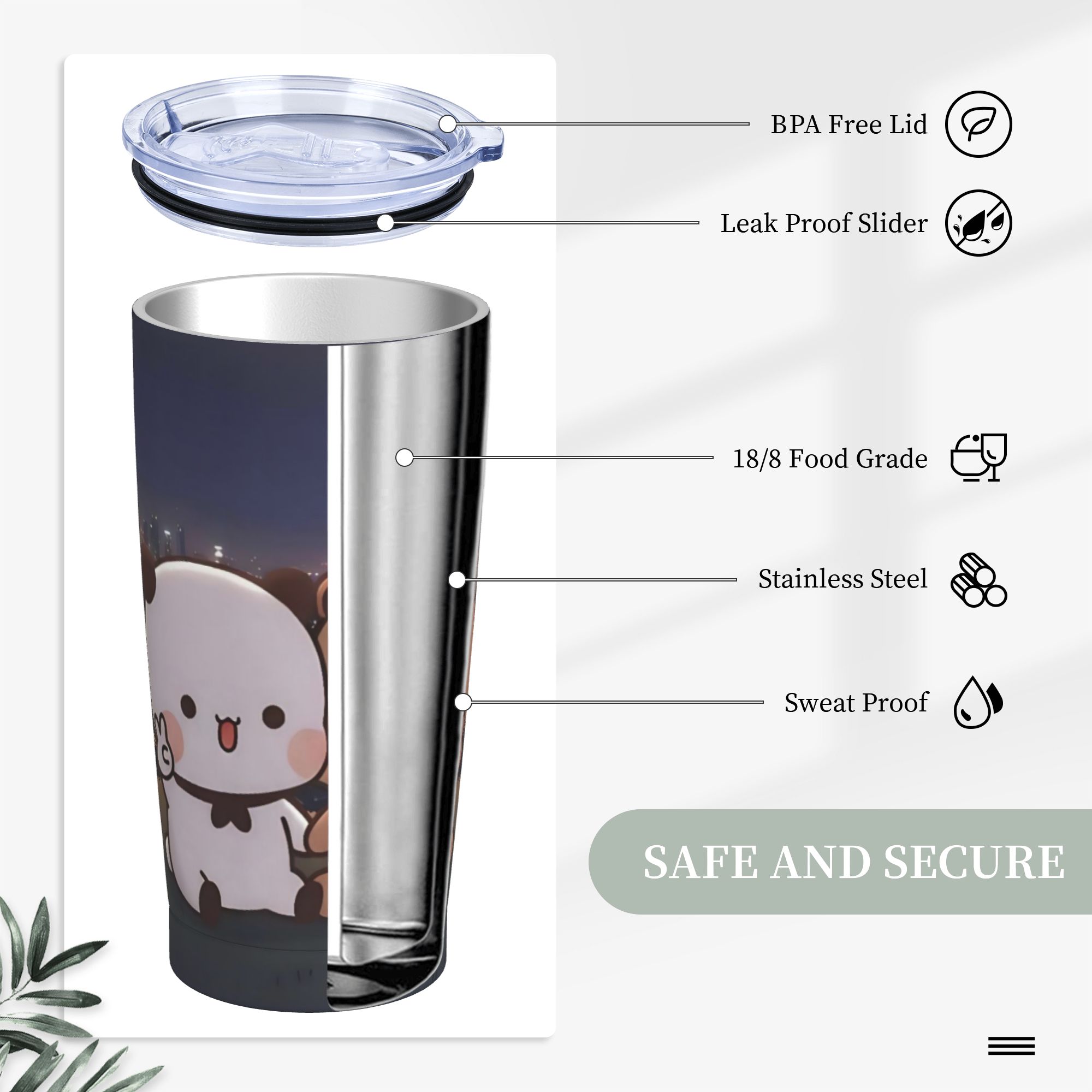 Happy Bubu and Dudu Bear Tumbl - Vacuum Insulated Flask recensie en prijs