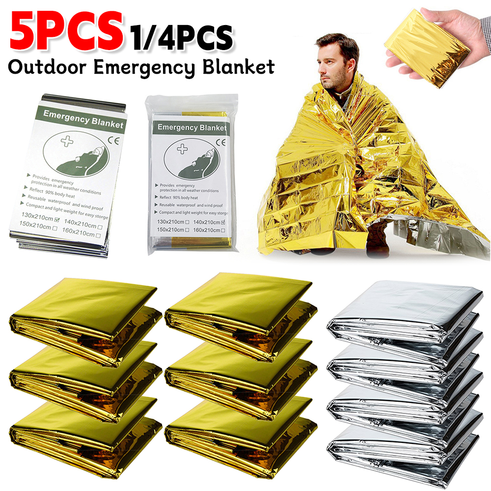 5Pcs Outdoor Emergency Blanket - Emergency Mylar Blanket recensie en prijs
