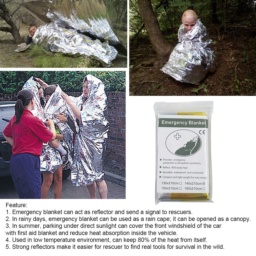 5Pcs Outdoor Emergency Blanket - Emergency Mylar Blanket recensie en prijs