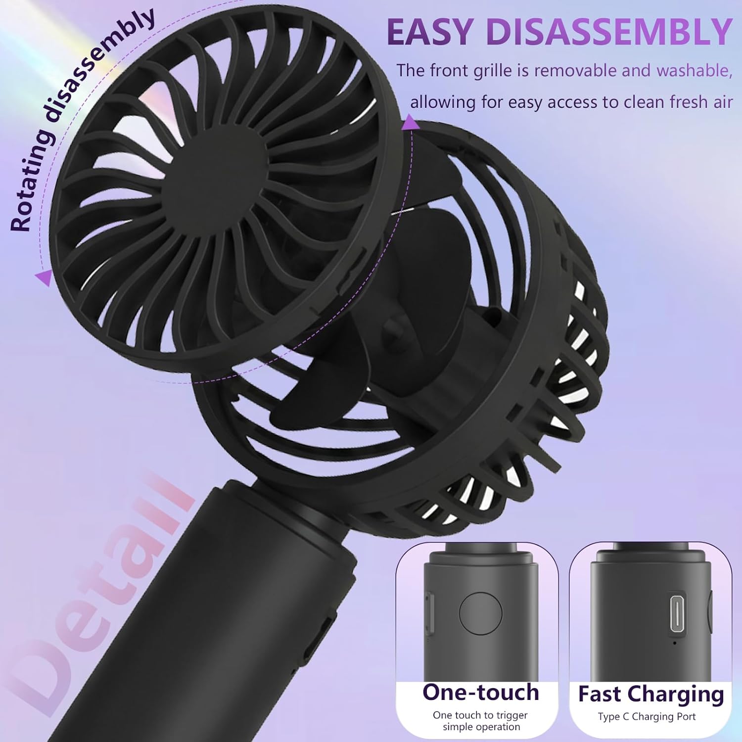 Mini Handheld Fan 4-Pack USB R - Outdoor Camping Fans recensie en prijs