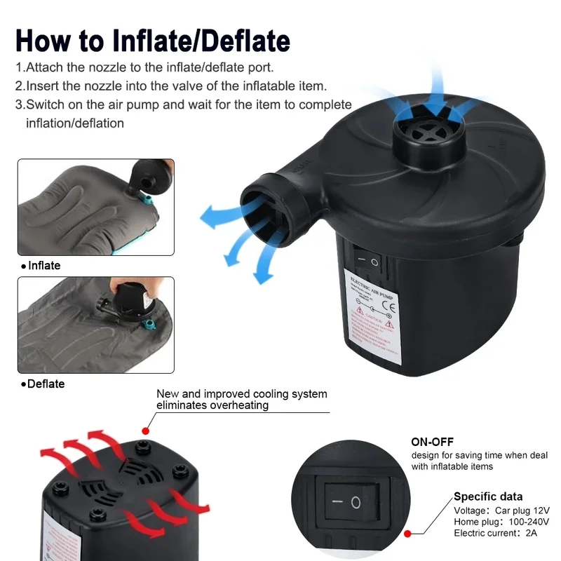 Mini Electric Inflatable Pump  - Outdoor Inflatable Camping Tent With Air Pump recensie en prijs