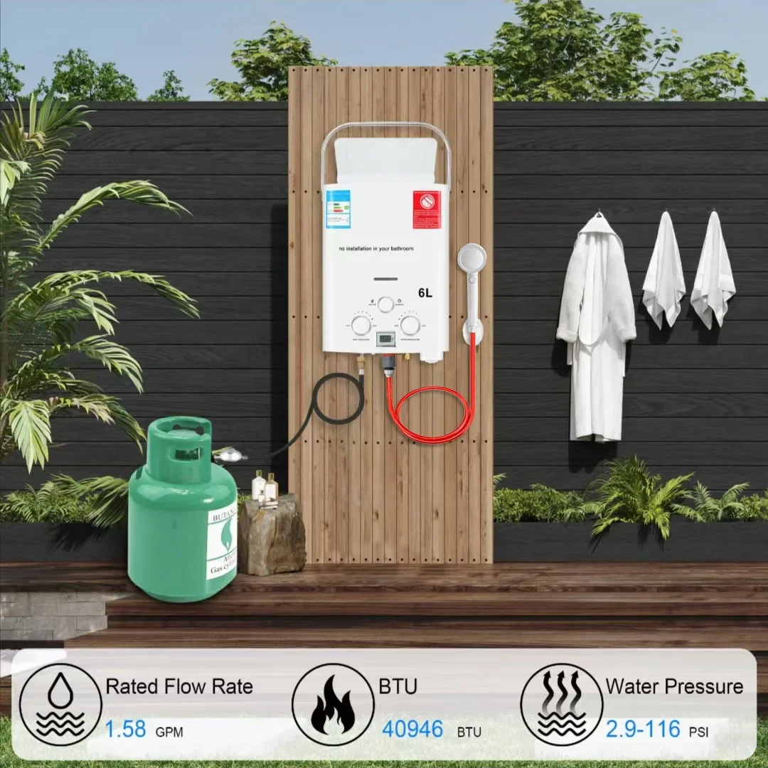 LPG Propane Gas Tankless Water - Outdoor Camping Hot Water Heater recensie en prijs