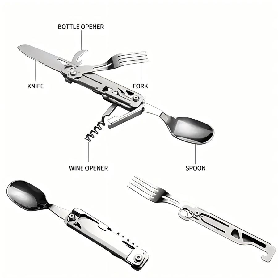 1 pc 6 in 1 Multifunctional Cu - Outdoor Camping Meals recensie en prijs