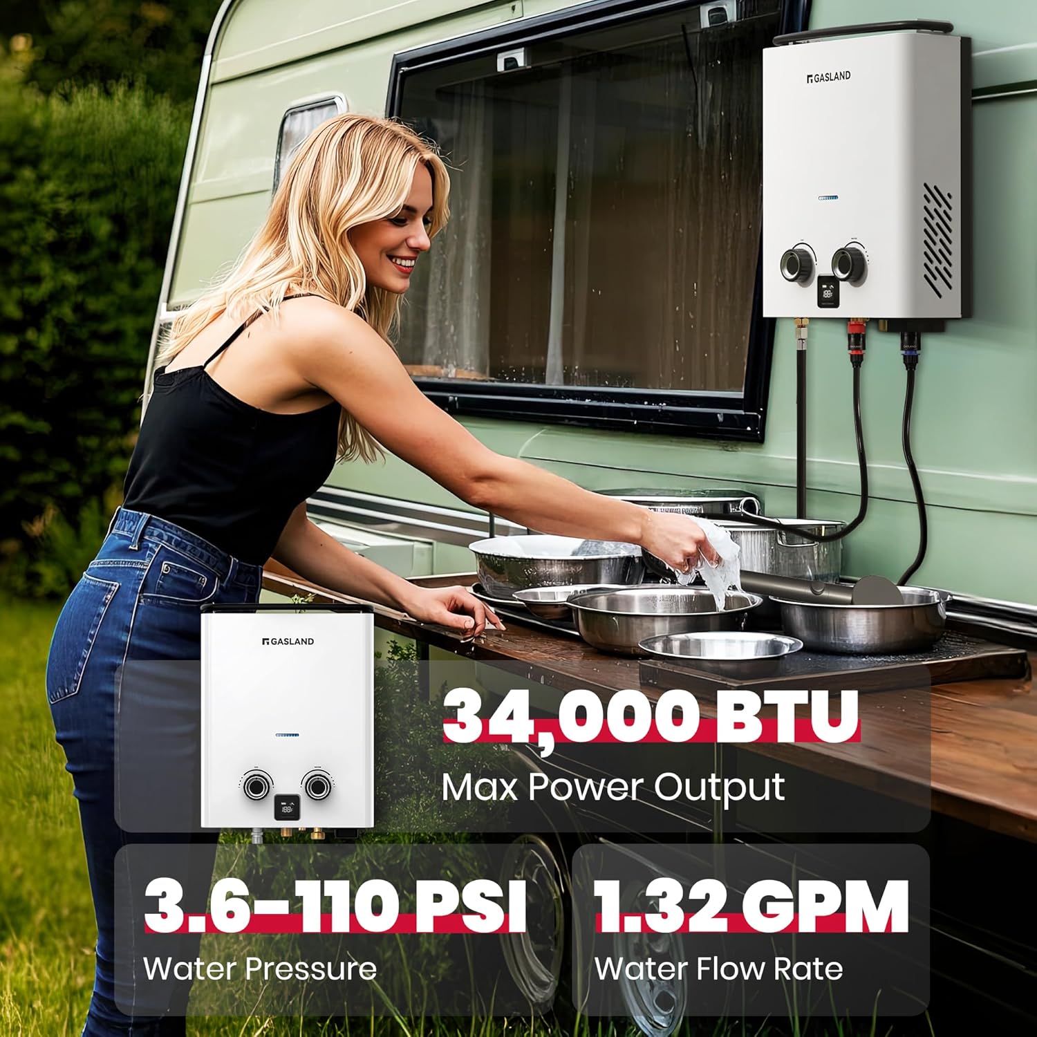 GASLAND Goshower G5 1.32GPM 34 - Outdoor Camping Hot Water Heater recensie en prijs
