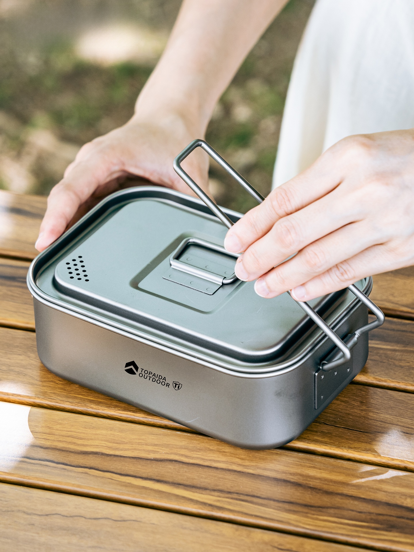 Portable Pure Titanium Rectang - Outdoor Camping Meals recensie en prijs
