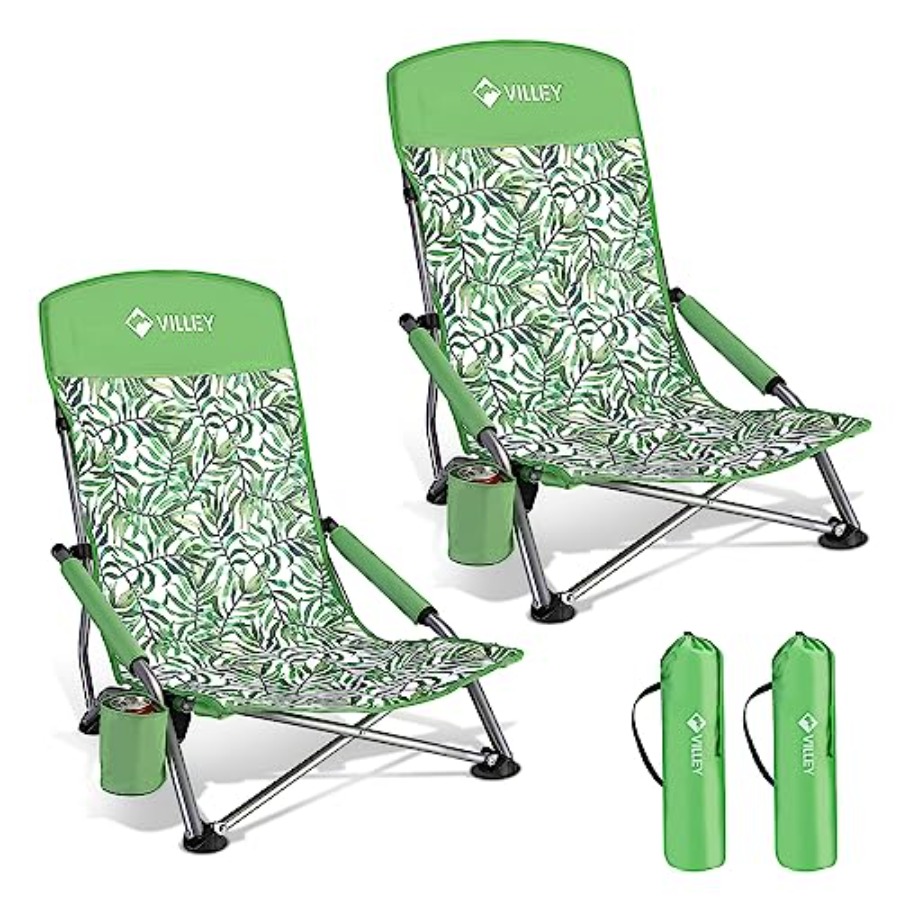 Low Beach Chairs for Adults 2  - Outdoor Camping High Chair recensie en prijs