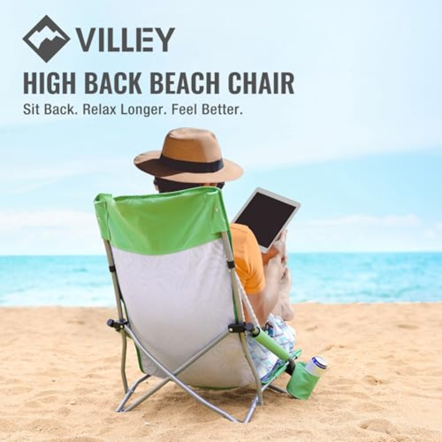 Low Beach Chairs for Adults 2  - Outdoor Camping High Chair recensie en prijs